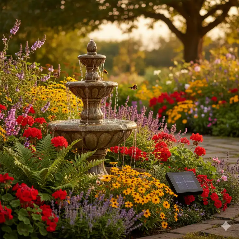 Gartendeko Solar Brunnen: 7 Bestseller die begeistern 2025!