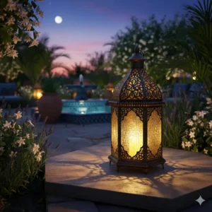 gartendeko laternen garten: Orientalische, filigrane Laterne als Dekohighlight