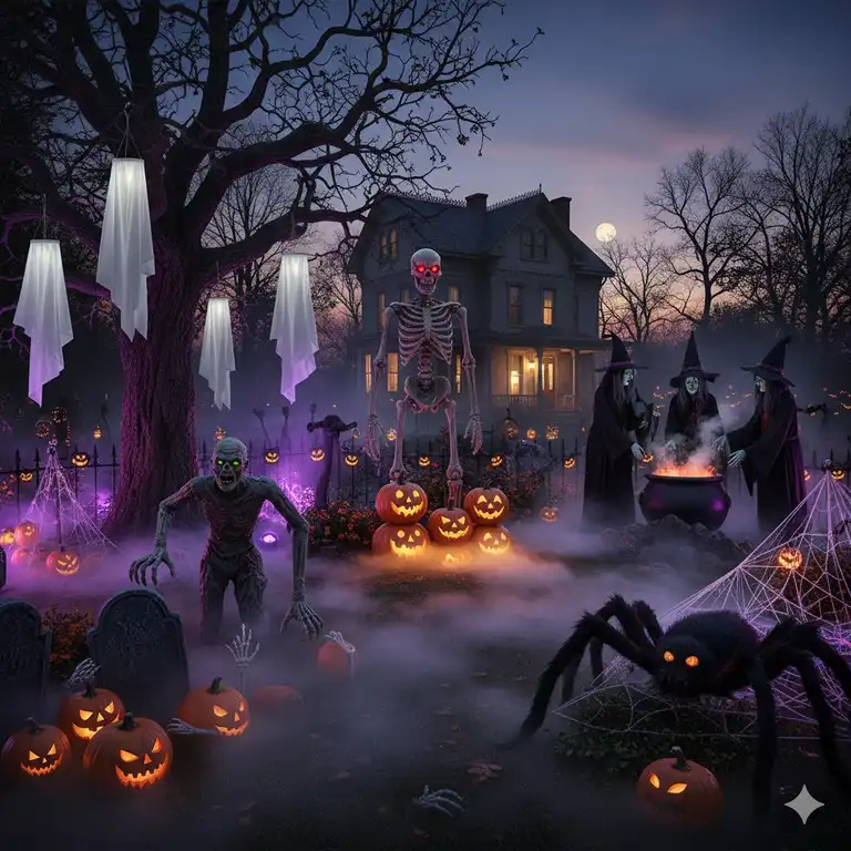 7 Gartendeko Halloween Figuren: Gruselige Ideen 2025