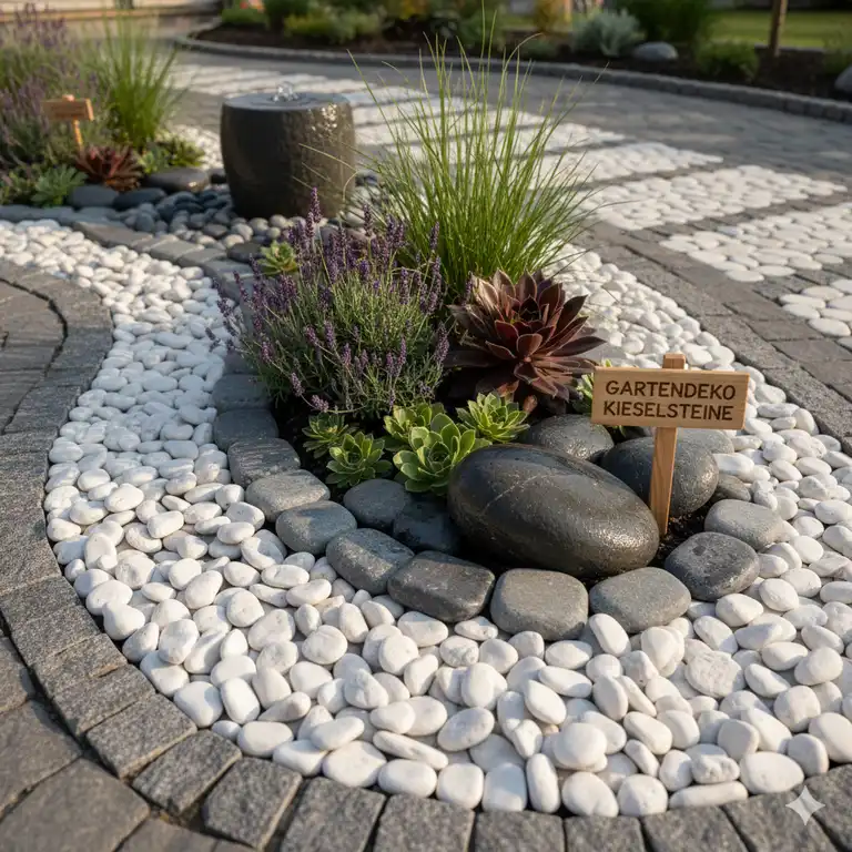 Gartendeko Kieselsteine: 7 Kreative Ideen für modernes Gartendesign 2025