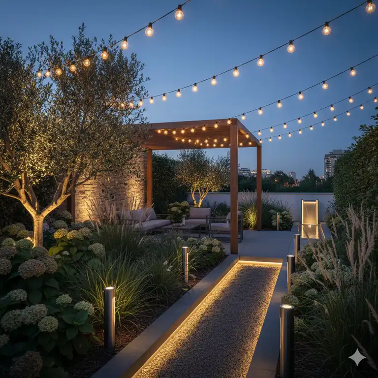 Gartendeko Lichtideen 2025: 7 sensationelle Trends für Ihren Garten!