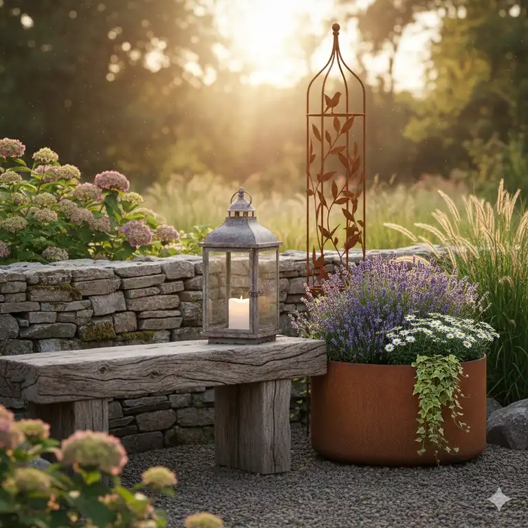 Gartendeko rustikal: 7 Traumhafte Ideen für 2025