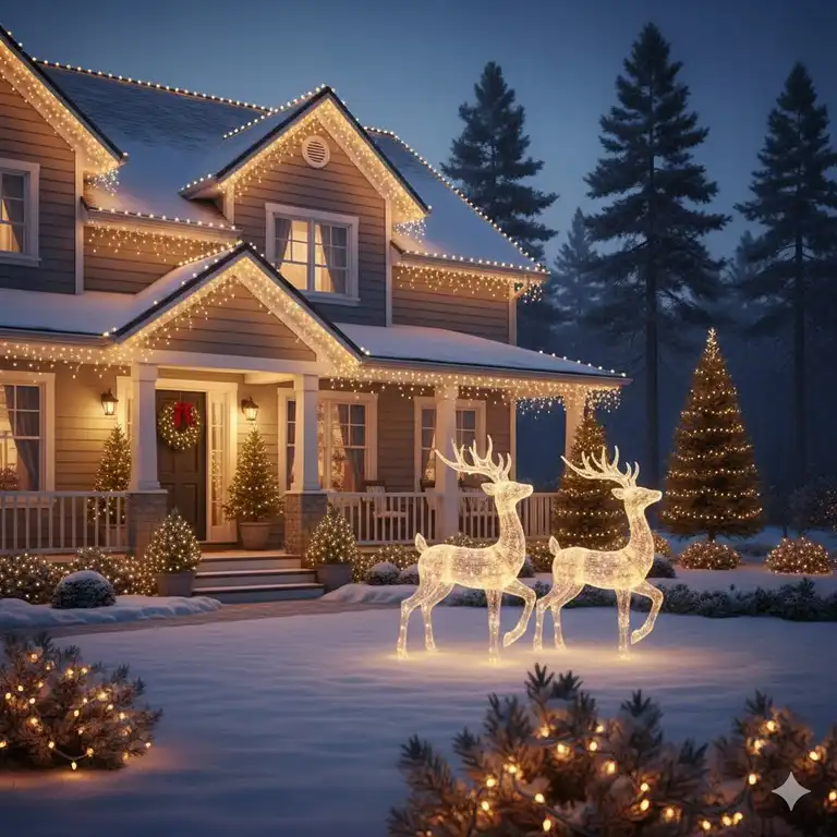 Gartendeko Weihnachten Lichter: 7 Magische Ideen für 2025