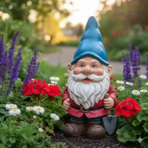 Lustige Gartendeko Tonfiguren Garten: ein Zwerg