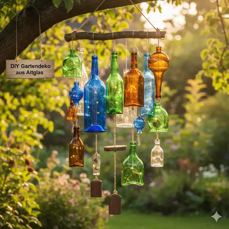 Gartendeko aus Altglas: 7 Unglaubliche Upcycling-Ideen für Deinen Garten