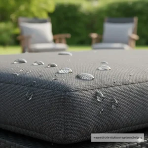 Nahaufnahme des robusten Materials: wasserdichte gartendeko sitzkissen outdoor für maximale Langlebigkeit.
