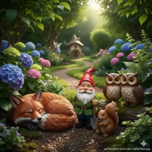 "SĂŒĂe Tierfiguren als gartendeko figuren aus harz wetterfest"