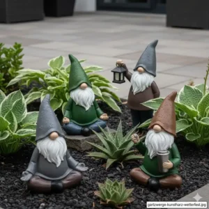 "Klassische Gartenzwerge gartendeko figuren aus harz wetterfest"