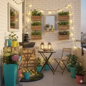 Dekorative Gartenbeleuchtung setzt stimmungsvolle Akzente in kleinen Außenbereichen – tolle gartendeko ideen kleine gärten.