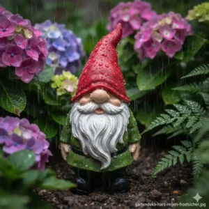 "Frostsichere gartendeko figuren aus harz wetterfest im Regen"