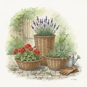 Nachhaltige Naturmaterialien für eine umweltfreundliche Auswahl an gartendeko korbwaren pflanzgefäße.