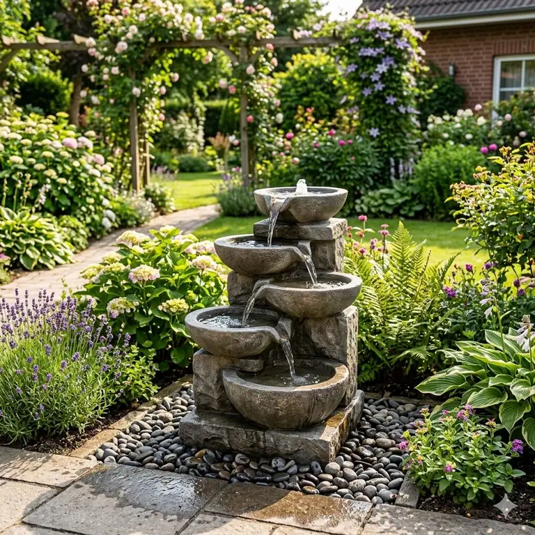 Einzigartiges Featured Image für gartendeko wasserspiel steinoptik im modernen Garten.