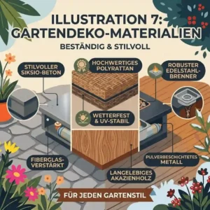 A visual guide to the durable materials used for building a gartendeko feuerstelle tisch funktion.